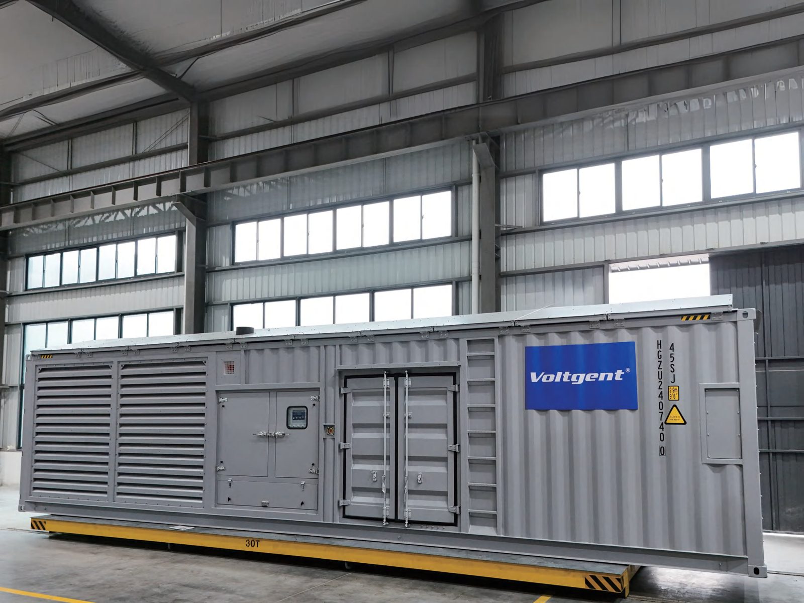 Containerized — The plant room is built in